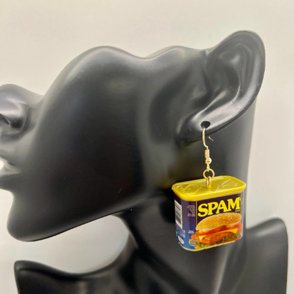 Spam Earrings - Meat Earrings - Mini Brands Earrings - Food Earrings - Picture 5 of 9